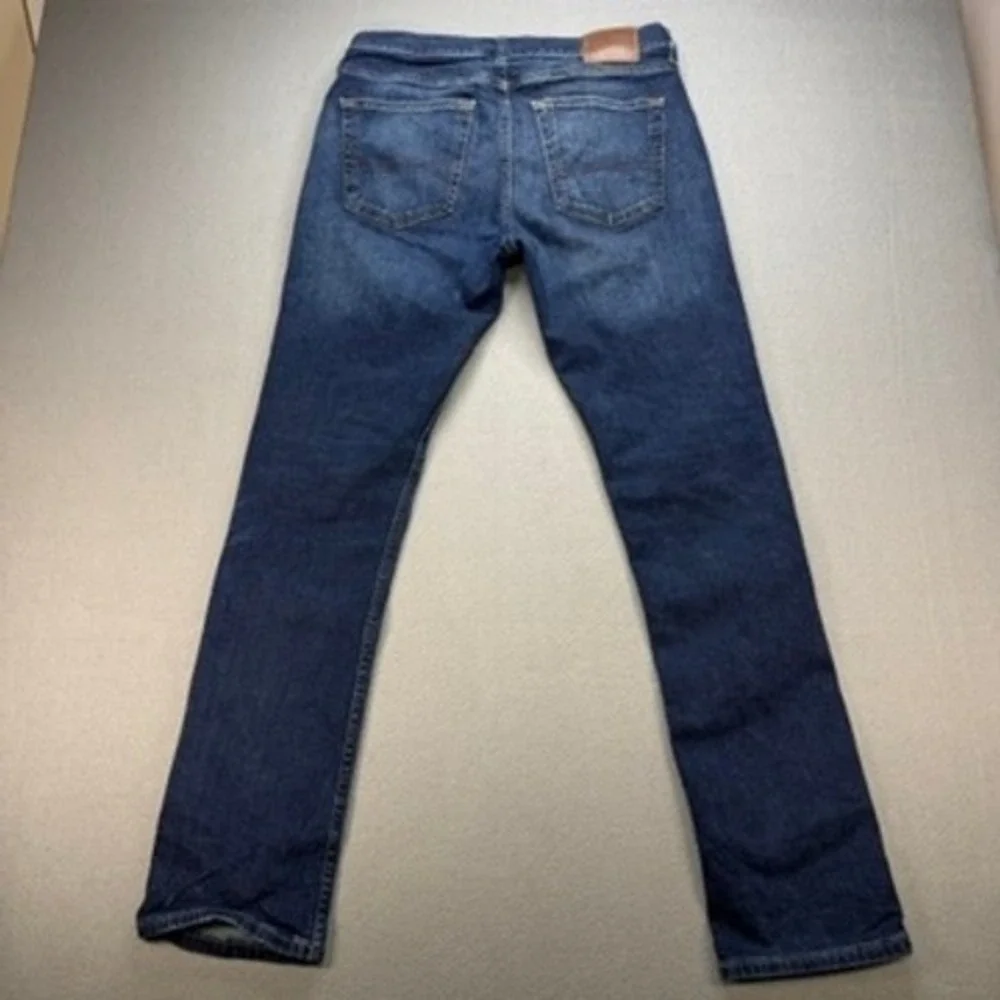 Hollister Slim Straight Epic Flex Jeans 32x34 (FIT 32x33) Dark Wash Blue Denim